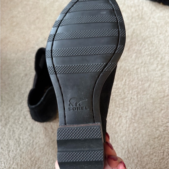 Sorel black leather booties size 8.5 - Picture 5 of 6